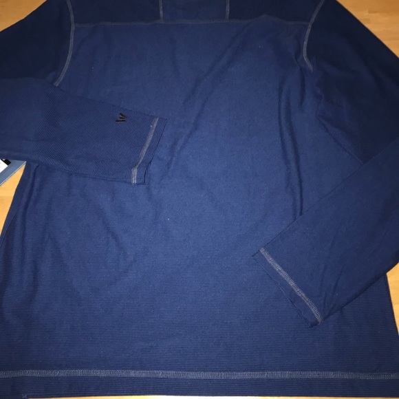 Men’s Small Sierra Ridge Stripe Crew Shield Blue - Picture 6 of 6